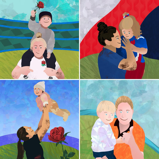 Personalised why is mummy so muddy illustration Digital File