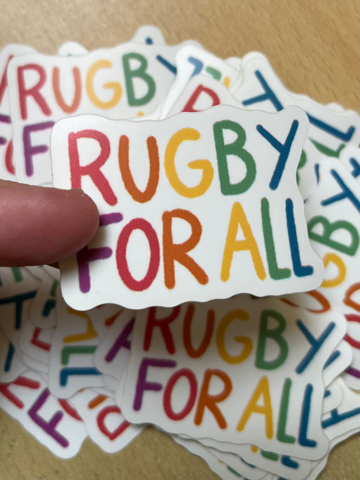 Rugby For All Sticker