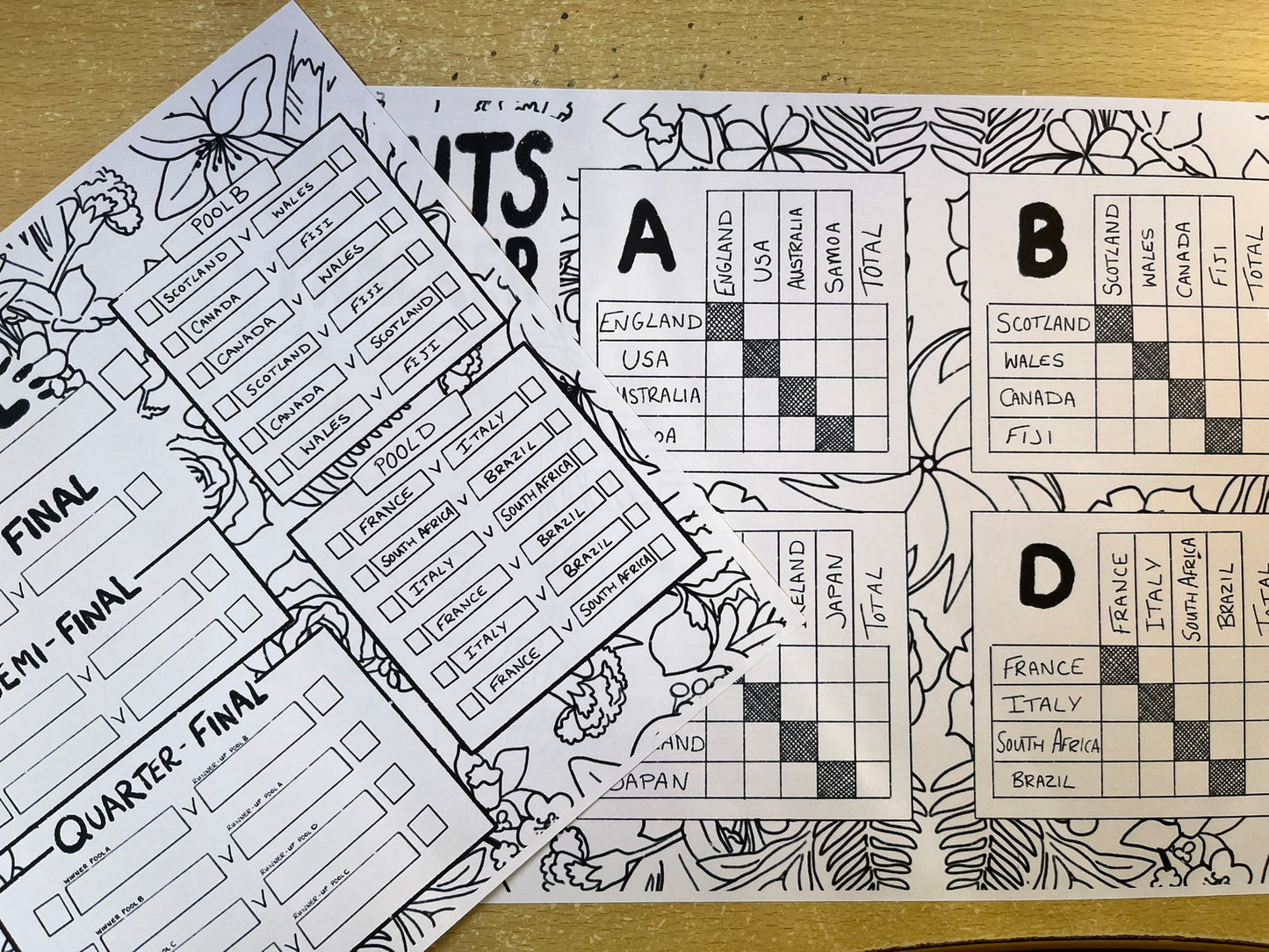 Free Downloadable : World Cup Match and Points tracker