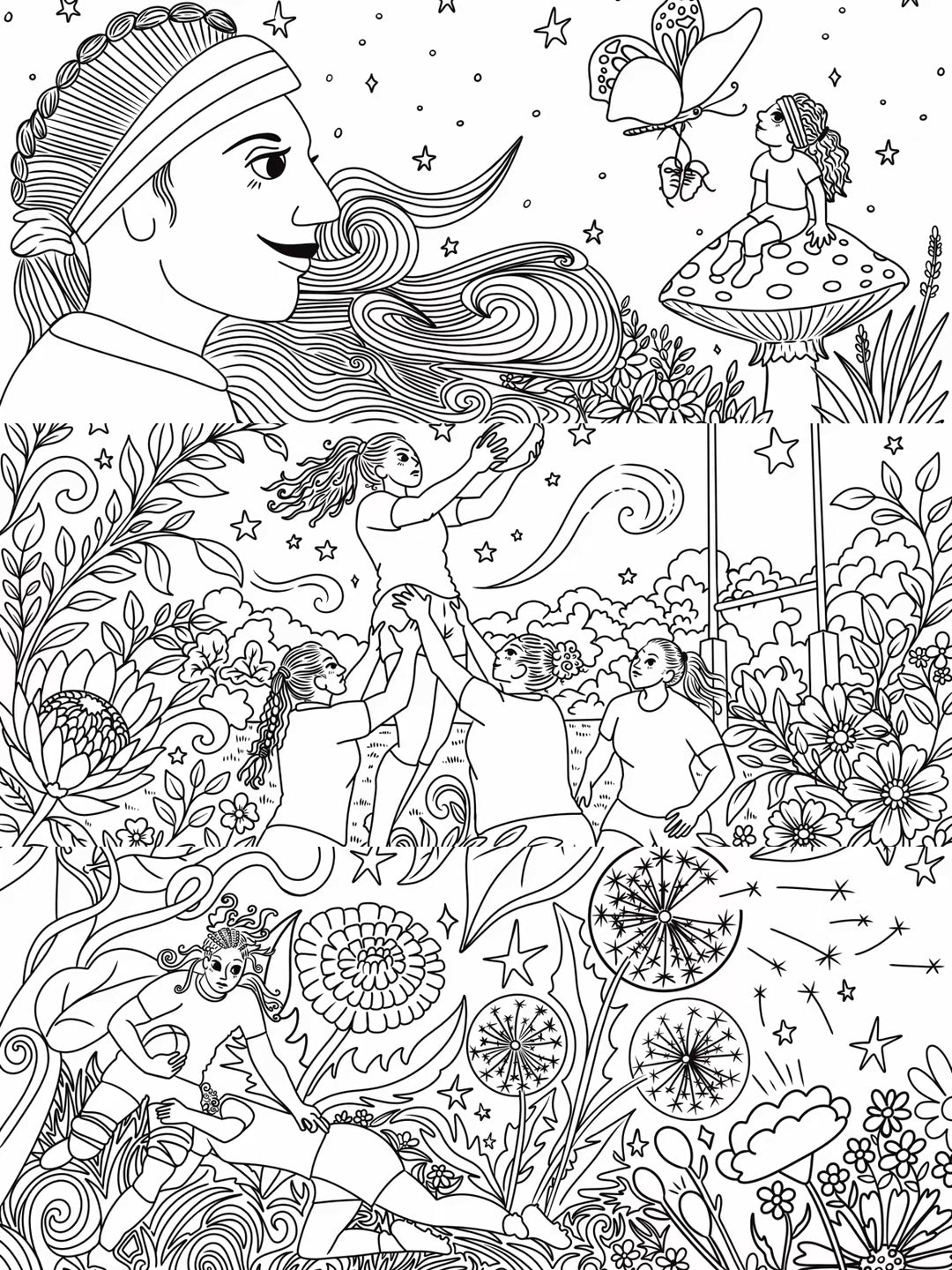 Whimsical Women’s Rugby Colouring Book Pre-Order