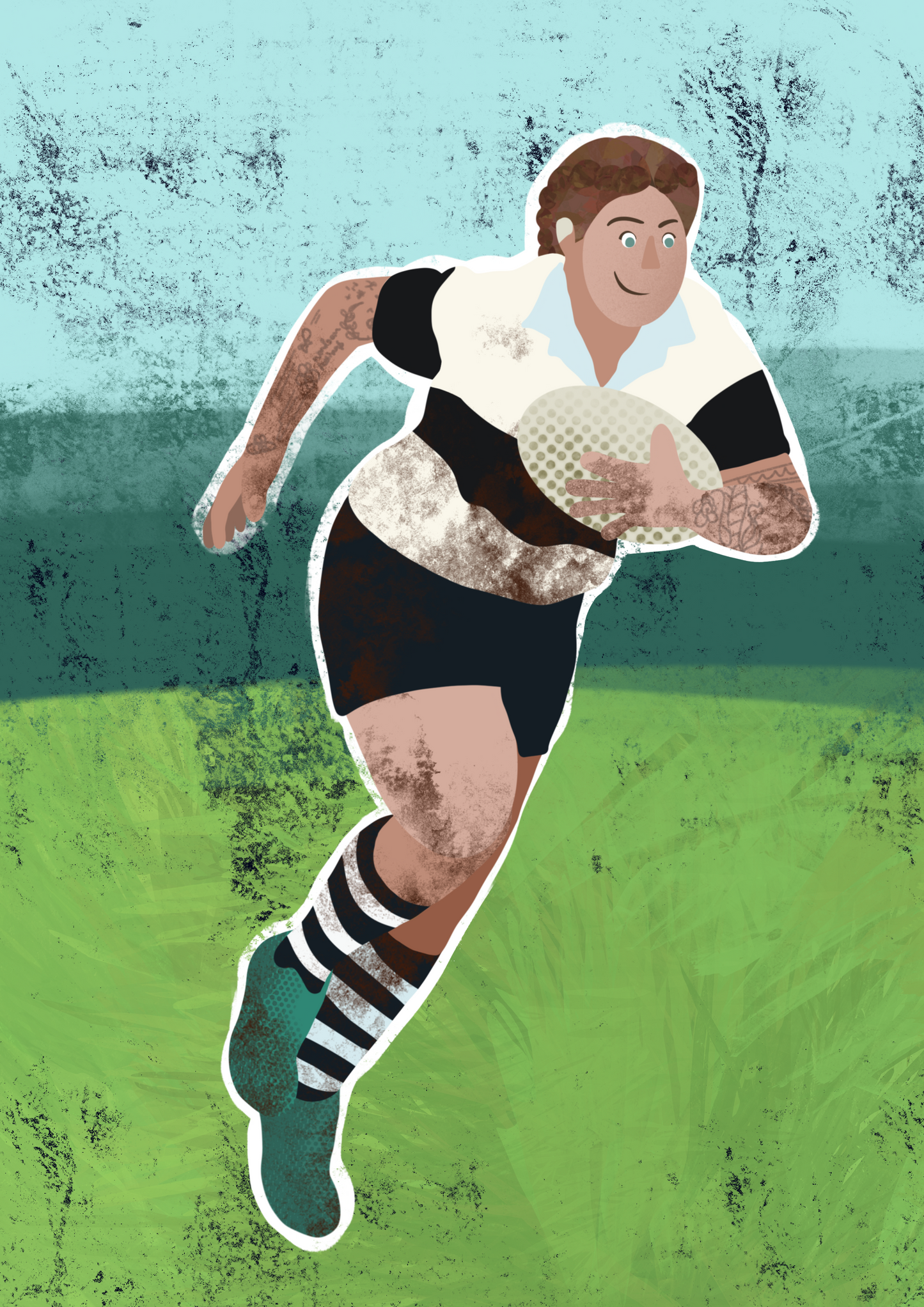 Personalised why is mummy so muddy illustration Digital File