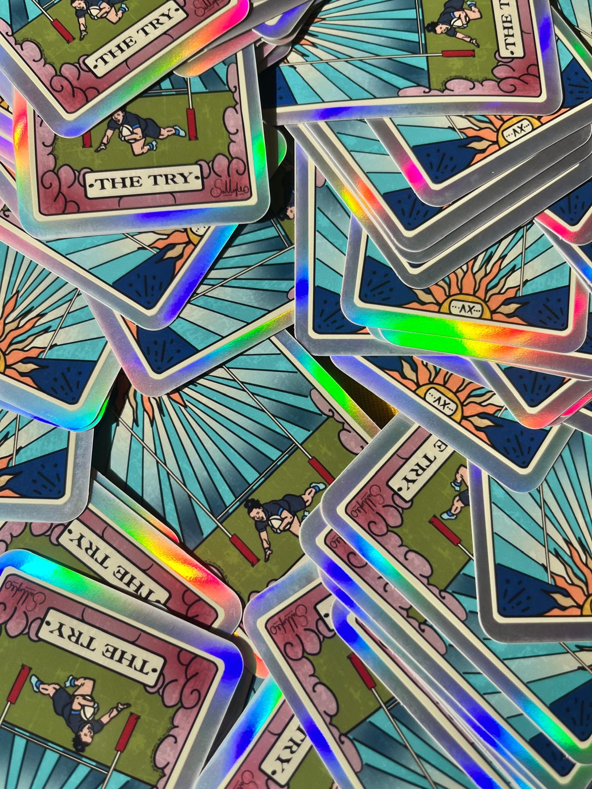 Try Tarot Holographic Sticker