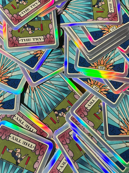 Try Tarot Holographic Sticker