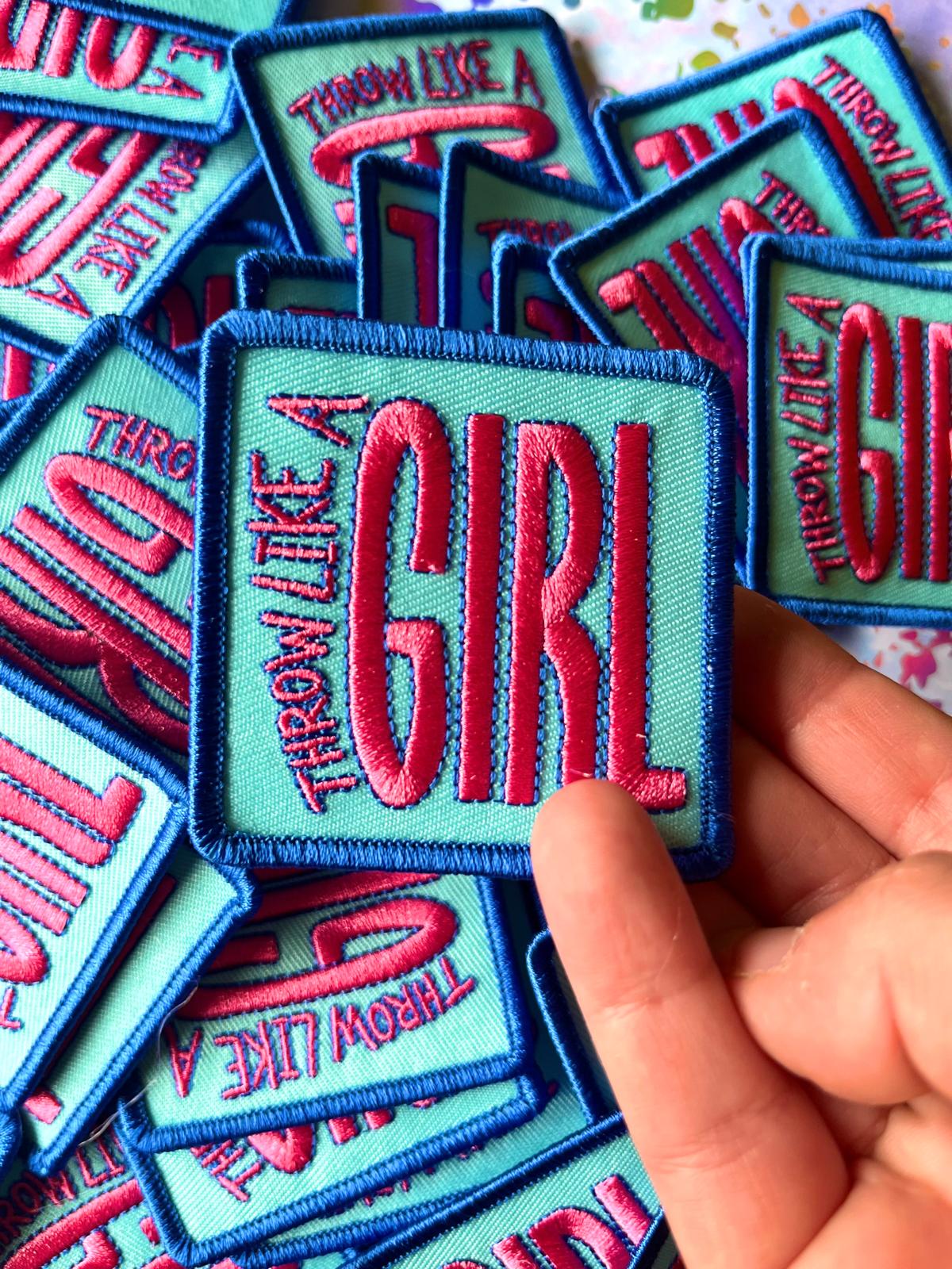 Throw Like a Girl Patch