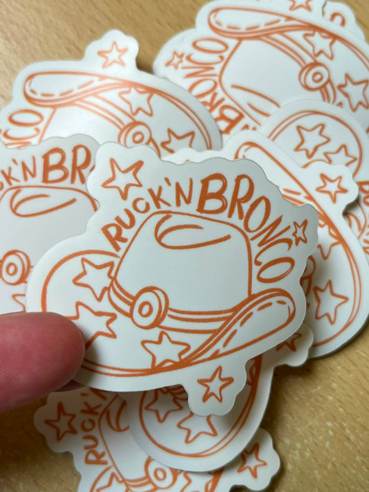 Ruckn' Bronco Sticker